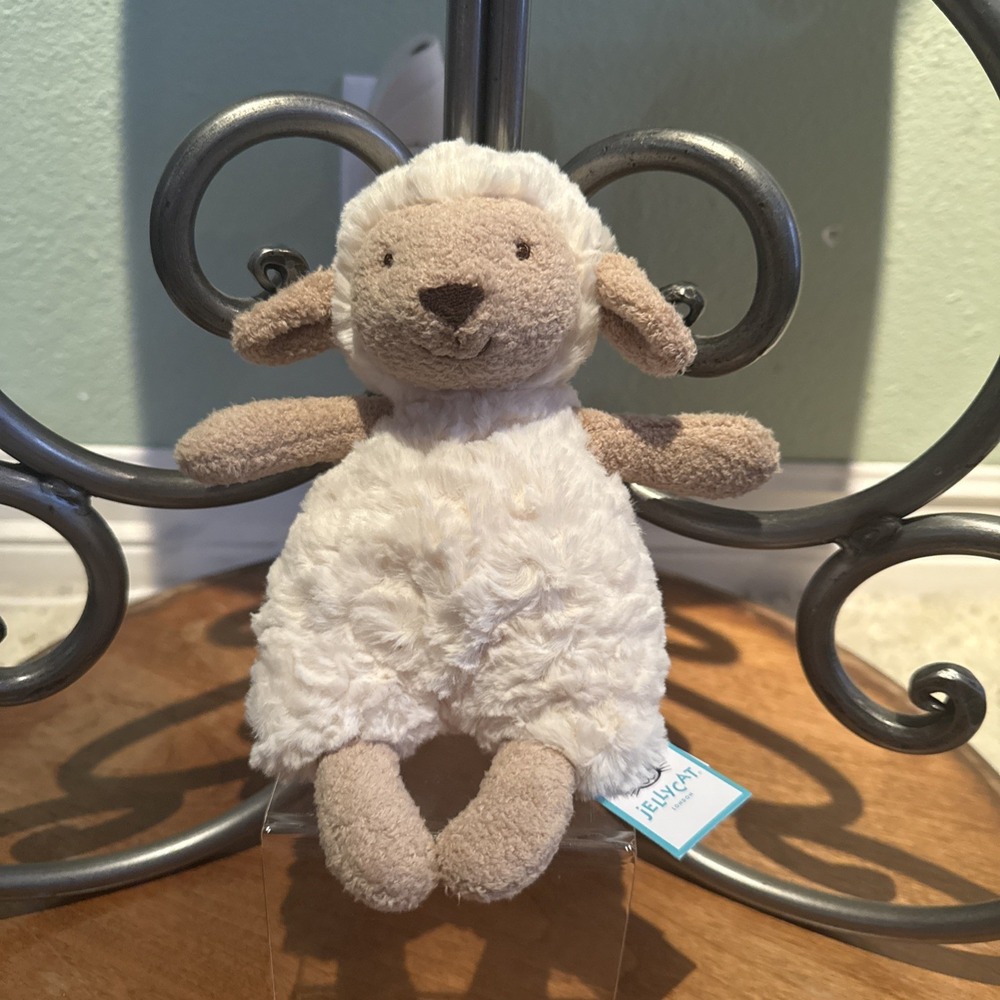 *RETIRED* Jellycat Lollie Lamb Sheep Plush Stuffed Animal Cream White NWT